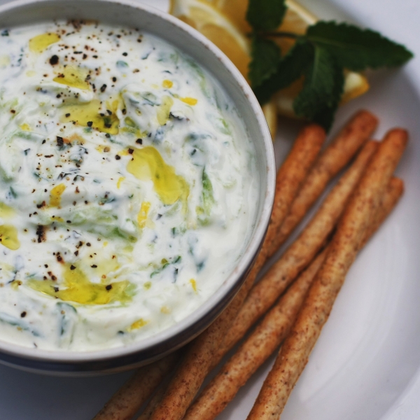 Tzatziki - from above square resized